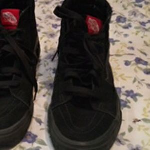 Vans black high tops men's 7